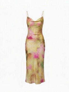 Elegant Maxi Multicolor Strapless Dress